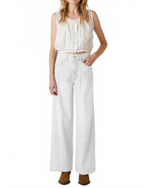 Le Jean Juliette Wide Leg Pants - White