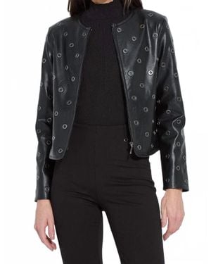 Lyssé Geneva Grommet Vegan Jacket - Black