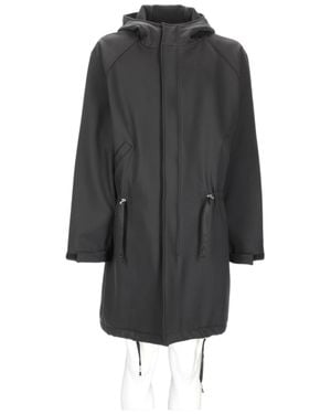 Brian Dales Hooded Jacket With Drawstring Waist And Structured Finish - Gray