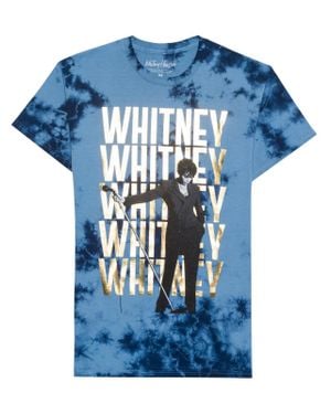 Hybrid Whitney Tie-Dye Crewneck Graphic T-Shirt - Blue