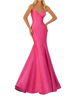 Clarisse Elegant Sweetheart Mermaid Gown - Pink