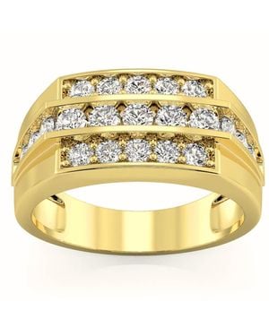 Pompeii3 1 1/2Ct Diamond Wedding Annivesary Ring Lab Grown - Pink
