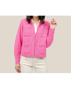 Ivy Jane Pearl Edge Cardigan - Pink