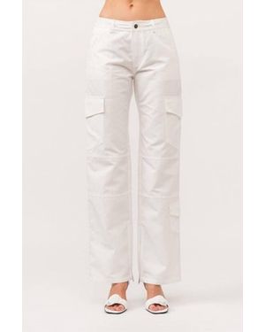 SOFIA The Label Mindy Utility Cargo Pants - White