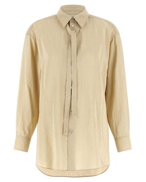 Lemaire Tie Shirt - Natural