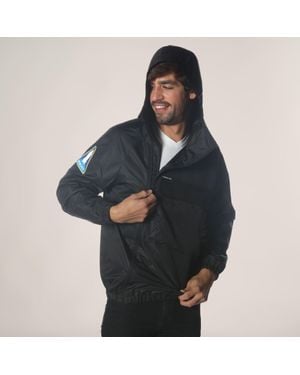 Members Only Asymmetrical Windbreaker Jacket - Blue