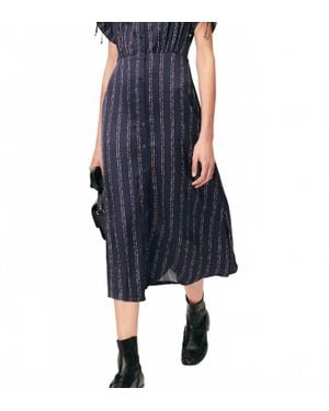 Sessun Nolong Midi Dress - Blue