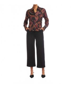 Fifteen Twenty Tawnie Side Pleat Shirt - Black