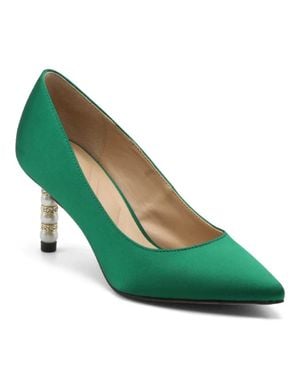 Charles David Sienna Pumps Emerald Pointed Toe Stiletto Heel Gal1055 - Green