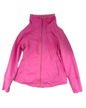 Lulu-B Reversible Front Zip Jacket - Pink