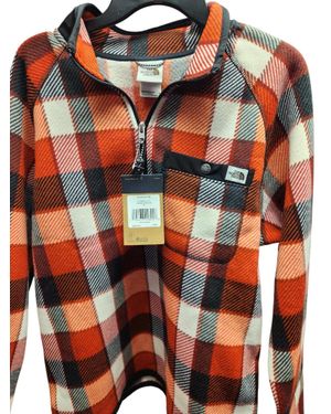 The North Face Print Gordon Lyons 1/4 Zip Jacket - Orange