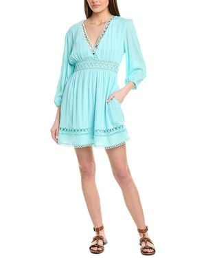 La Blanca V-Neck Dress - Blue