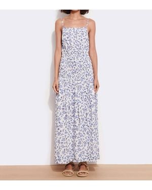 Sundry Ditsy Smocked Maxi Dress - Purple
