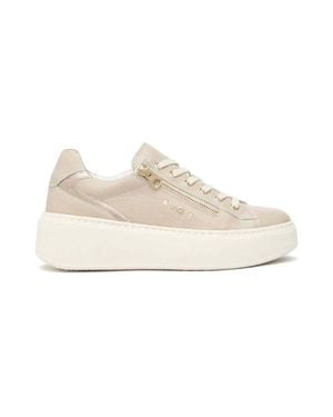 Nero Giardini Cairo Leather Zipper Sneaker - Black