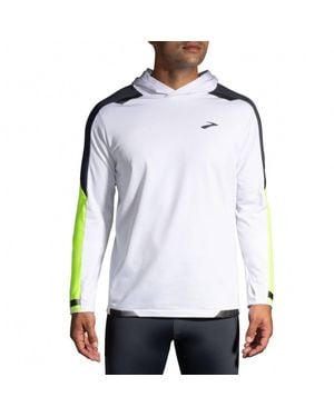 Brooks Run Visible Thermal Hoodie - White