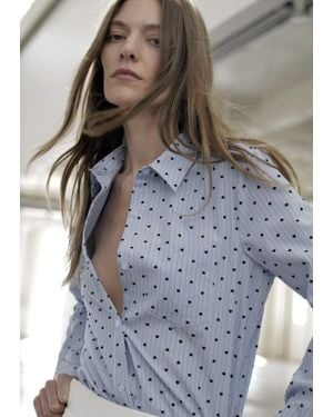 Le Superbe Prep Love Boyfriend Shirt - Blue