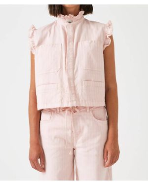 seventy + mochi Pablo Denim Vest - Pink
