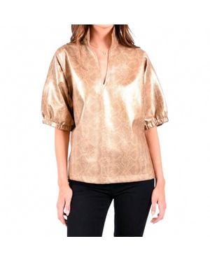 Emily Mccarthy Poppy Short Sleeve Top - Black