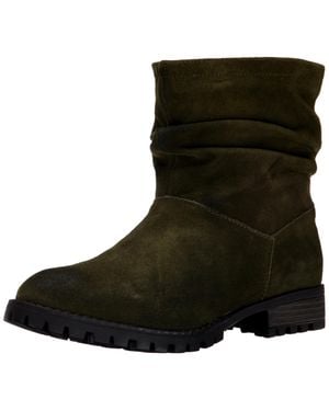 Chinese Laundry Flip Slouch Bootie Burnished Flip-Olv - Black