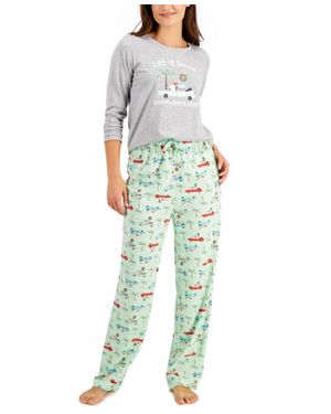 Family PJs Matching Pajama Set - Green