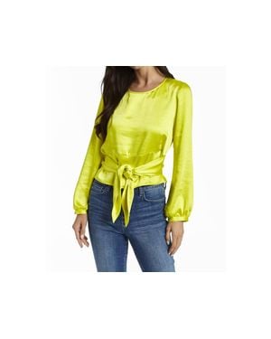 Drew Claire Satin Top - Black