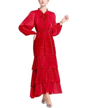 Tedora Maxi Dress - Red