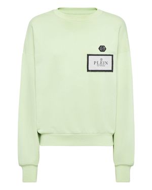 Philipp Plein Sweatshirt Round Neck Ls - Green
