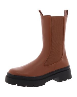 LONDON RAG Jolt Laceless Manmade Mid-Calf Boots - Brown