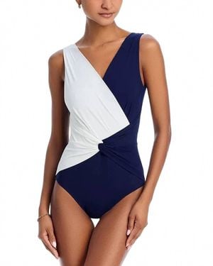 Chiara Boni La Petite Robe Classic Filly One Piece Swimsuit - Blue