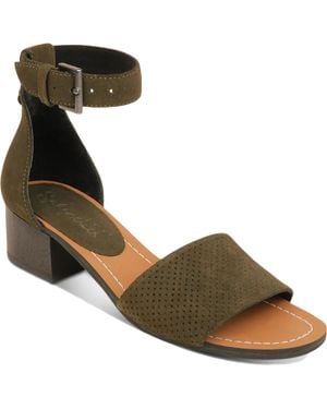 Splendid Lambert Suede Open Toe Strap Sandals - Multicolor