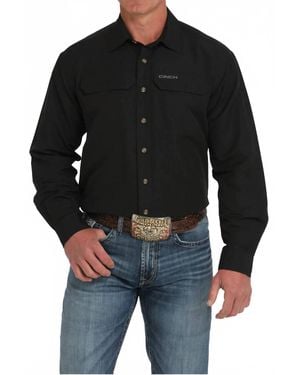 Cinch Arenaflex Vented Long Sleeve Shirt - Black