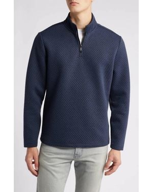 Robert Barakett Brokenhill Half Zip Pullover - Blue