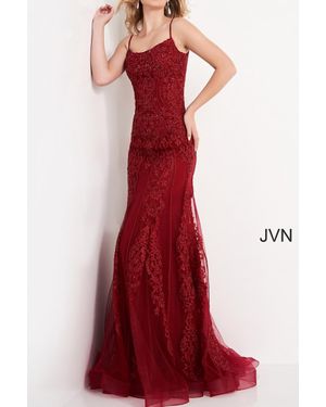 Jovani Corset Evening Gown - Red