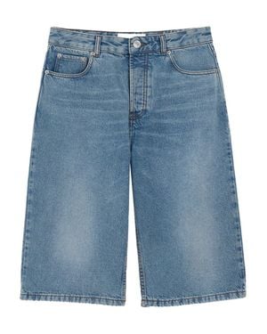 Ami Paris Denim Bermuda Shorts - Blue