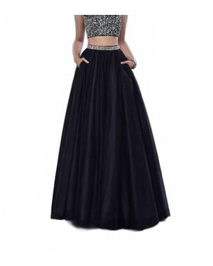 Karishma Creations Two Piece Sleeveless Maxi Dress - Blue