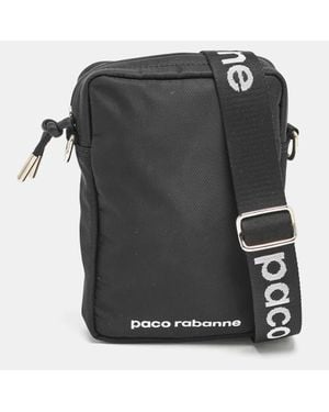 Rabanne Nylon Mini Crossbody Bag - Black