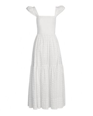 Tanya Taylor Alilah Midi Dress - White