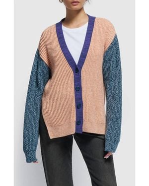 Nation Ltd Sadie Marled Cardigan - Blue