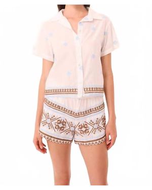MISA Los Angles Magda Button-Down Top - Multicolor