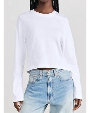 DL1961 Baby Tee Long Sleeve Top - White