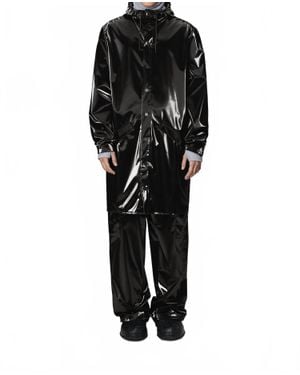 Rains Contemporary Long Jacket - Black