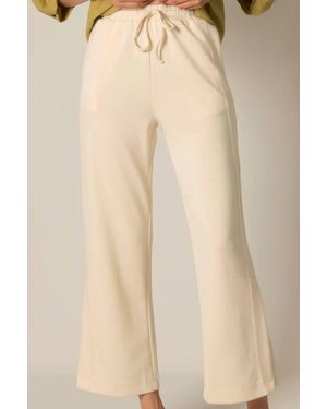 P.Cill Tru Side Binding Wide Leg Pants - Natural