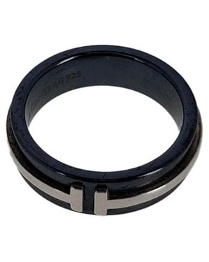 Tiffany & Co. Tiffany & Co T Wide Band Ring - Blue