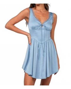 Sky To Moon Corset Dress - Blue