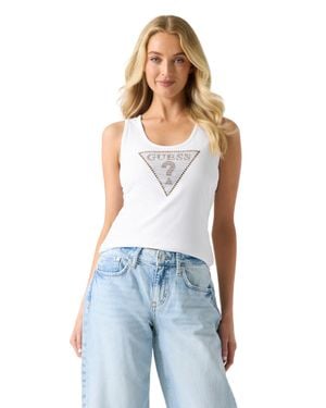 Guess Ava Tank Jersey Tank - Blue