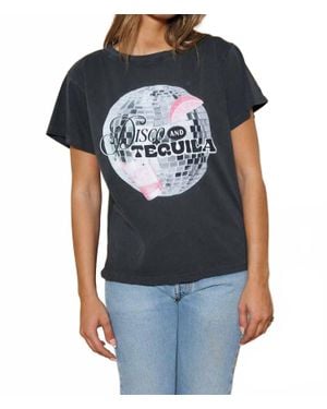 All Us Disco & Tequila Short Sleeve Tee - Black