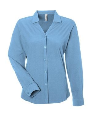 CORE365 Ultra Uvp Long Sleeve Marina Shirt - Blue