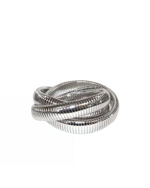 Marlyn Schiff Triple Strand Coil Bracelet - White