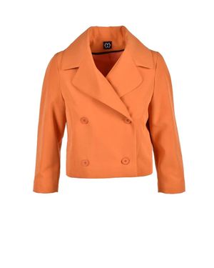 LVL LEVEL VIBES LEVEL Cropped Polyester-Blend Jacket - Orange