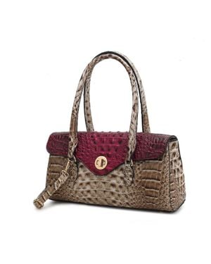 MKF Liviana Shoulder Elegant Bag Croc-Embossed - Red